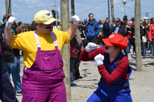 Mario und Wario klären schonmal die Rangordnung